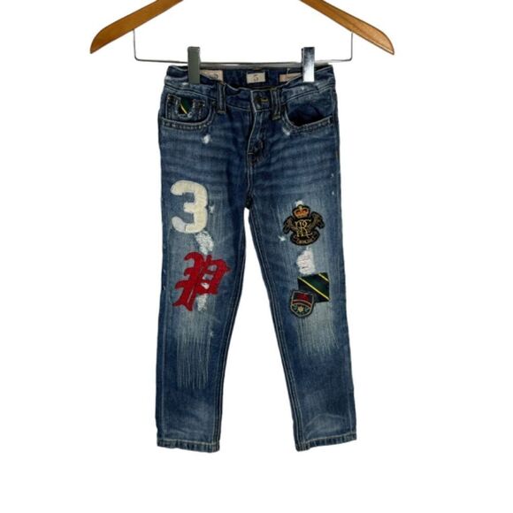 Polo Ralph Lauren Vintage Boyfriend Skinny Jeans Girls Sz 5 - Picture 14 of 15